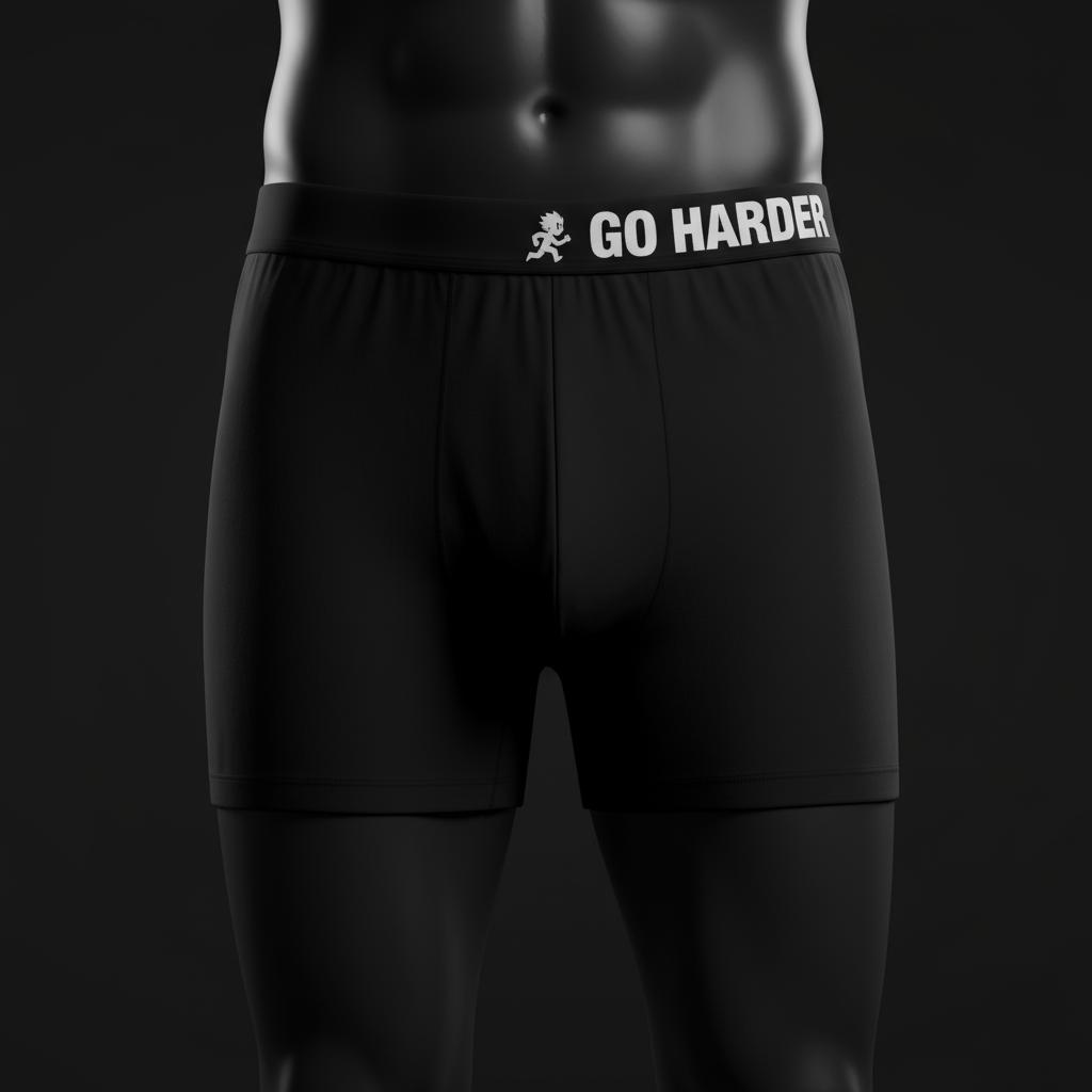 Go Harder boxer - Onyx Black
